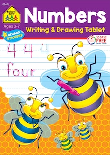 Couverture_School Zone Numbers Writing & Drawing Tablet Workbook