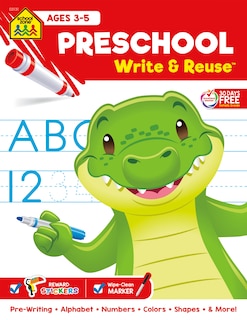 Couverture_School Zone Preschool Write & Reuse Workbook