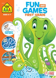 Couverture_School Zone Fun and Games First Grade Activity Workbook