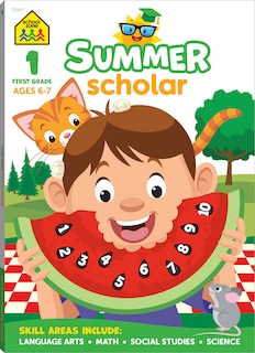 Front cover_School Zone First Grade Summer Scholar Workbook