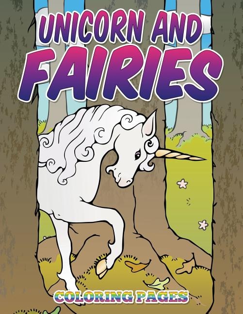 Front cover_Unicorn and Fairies Coloring Pages