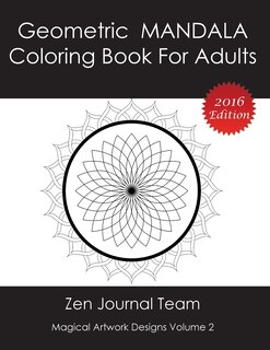 Front cover_Geometric Mandala Coloring Book For Adults