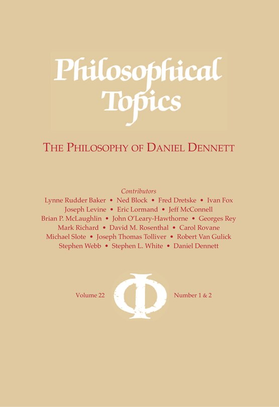 Couverture_Philosophical Topics 22