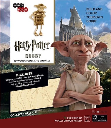 Incredibuilds: Harry Potter: Dobby 3d Wood Model And Booklet: 3D Wood Model