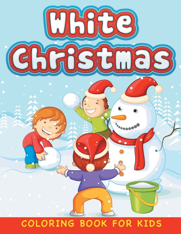 Front cover_White Christmas (Christmas coloring book for children 1)