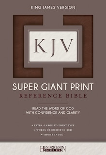 Couverture_KJV Super Giant Print Reference Bible (Flexisoft, Brown, Indexed, Red Letter)