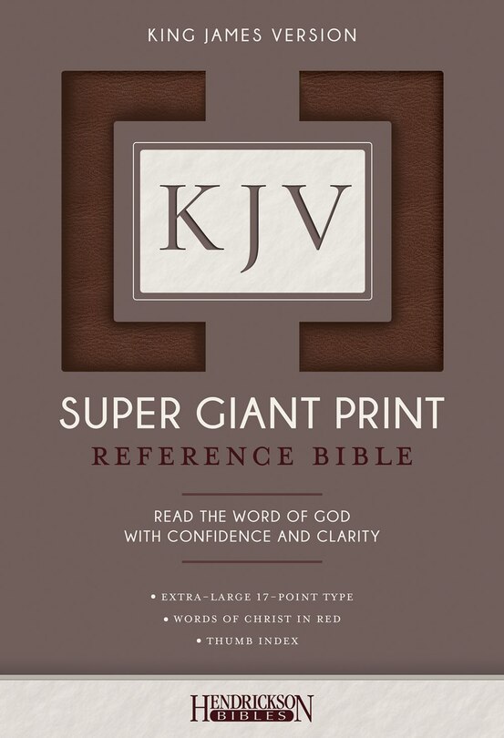 Couverture_KJV Super Giant Print Reference Bible (Flexisoft, Brown, Indexed, Red Letter)