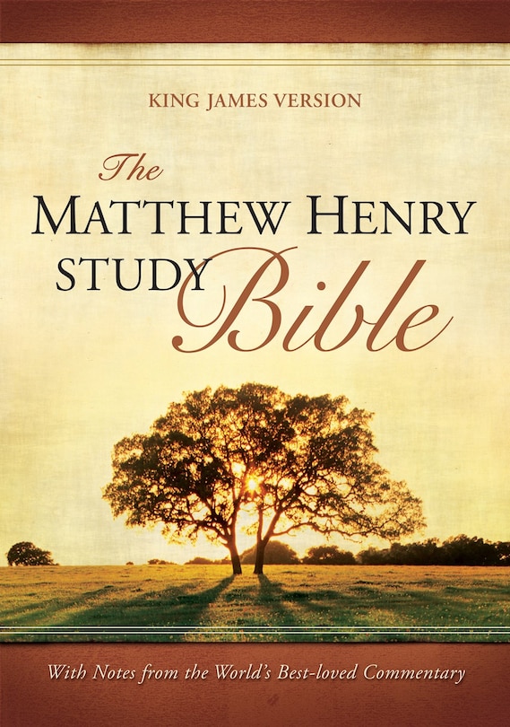 Couverture_The Matthew Henry Study Bible (Bonded Leather, Black, Red Letter)