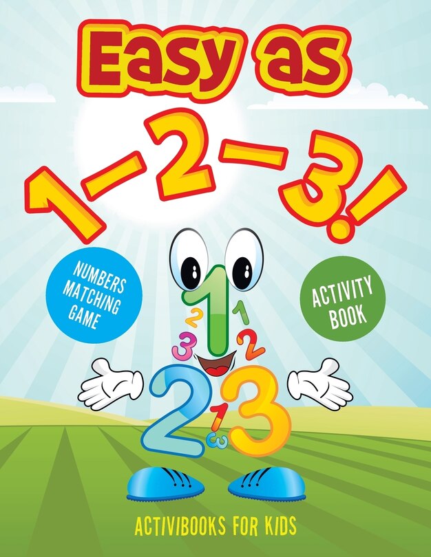 Front cover_Easy as 1-2-3! Numbers Matching Game Activity Book