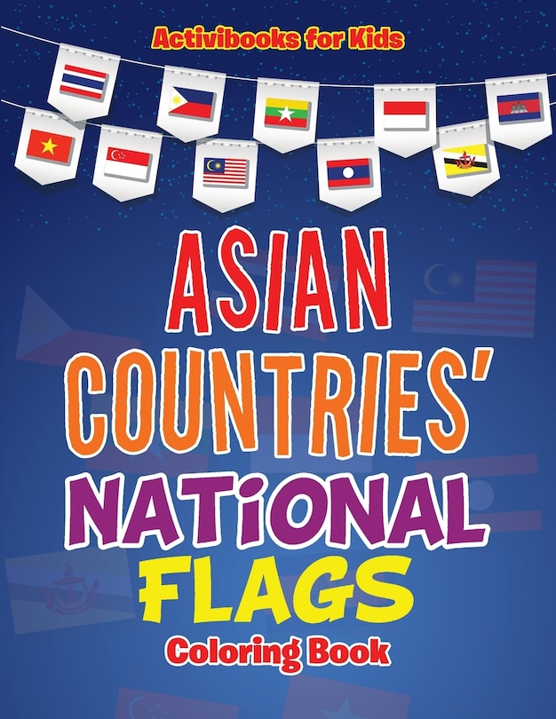 Front cover_Asian Countries' National Flags Coloring Book