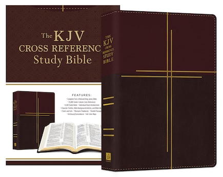 Kjv Cross Reference Study Bible Compact [mahogany Cross]