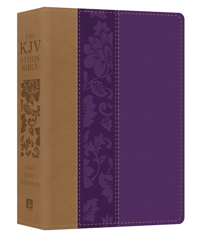 Couverture_The KJV Study Bible, Large Print [Violet Floret]