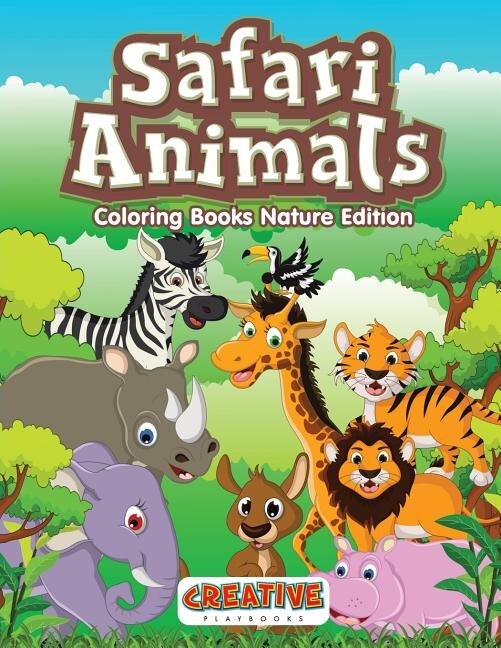 Front cover_Safari Animals Coloring Books Nature Edition