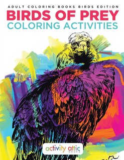 Couverture_Birds Of Prey Coloring Activities - Adult Coloring Books Birds Edition