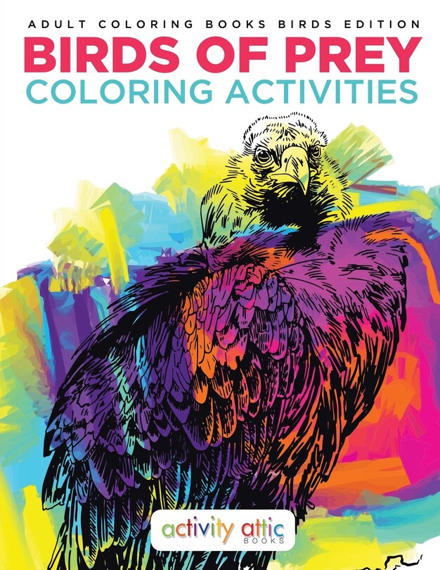 Couverture_Birds Of Prey Coloring Activities - Adult Coloring Books Birds Edition