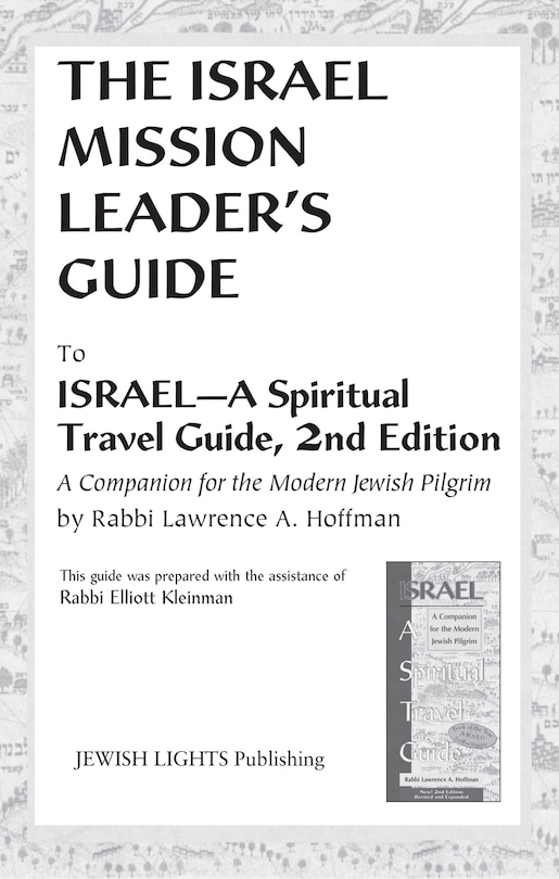 Couverture_Israel Mission Leader's Guide
