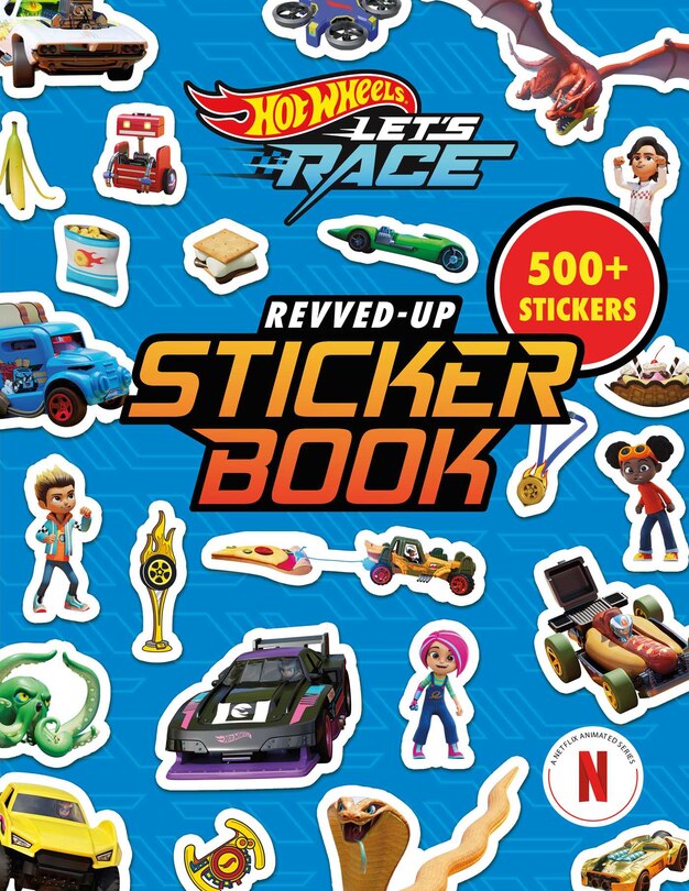 Front cover_Hot Wheels Let's Race: Revved-Up Sticker Book