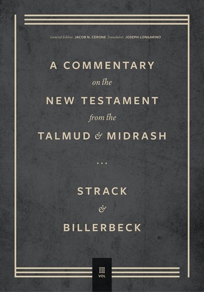 Couverture_Commentary On The New Testament From The Talmud And Midrash