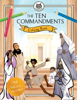 Front cover_The Ten Commandments Coloring Book