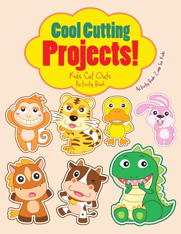 Front cover_Cool Cutting Projects! Kids Cut Outs Activity Book