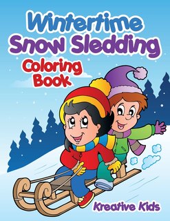 Front cover_Wintertime Snow Sledding Coloring Book