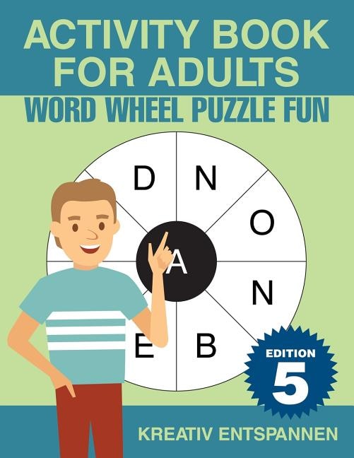 Activity Book for Adults - Word Wheel Puzzle Fun Edition 5