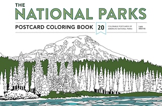 Front cover_The National Parks Postcard Coloring Book