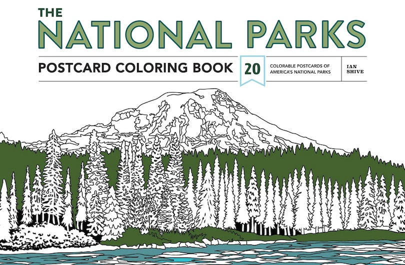 Front cover_The National Parks Postcard Coloring Book