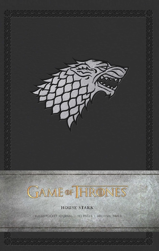 Couverture_Game of Thrones: House Stark Ruled Pocket Journal