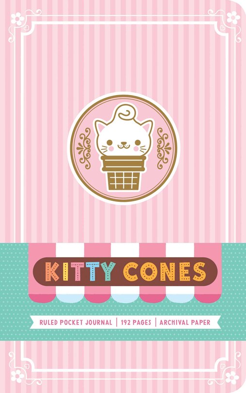 Kitty Cones Ruled Pocket Journal