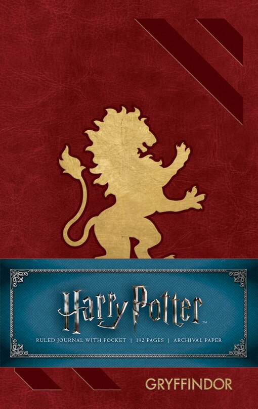 Front cover_Harry Potter: Gryffindor Ruled Pocket Journal