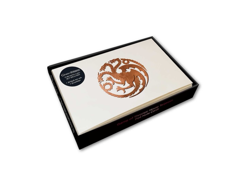Couverture_Game of Thrones: House Targaryen Foil Note Cards (Set of 10)