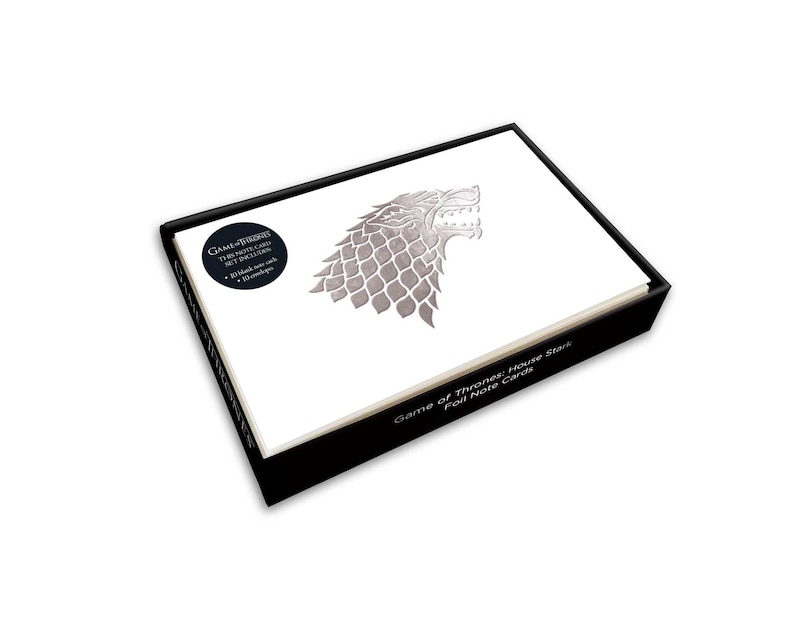 Game of Thrones: House Stark Foil Note Cards (Set of 10)