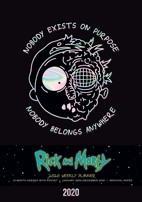 Front cover_Rick and Morty 2020 Weekly Planner