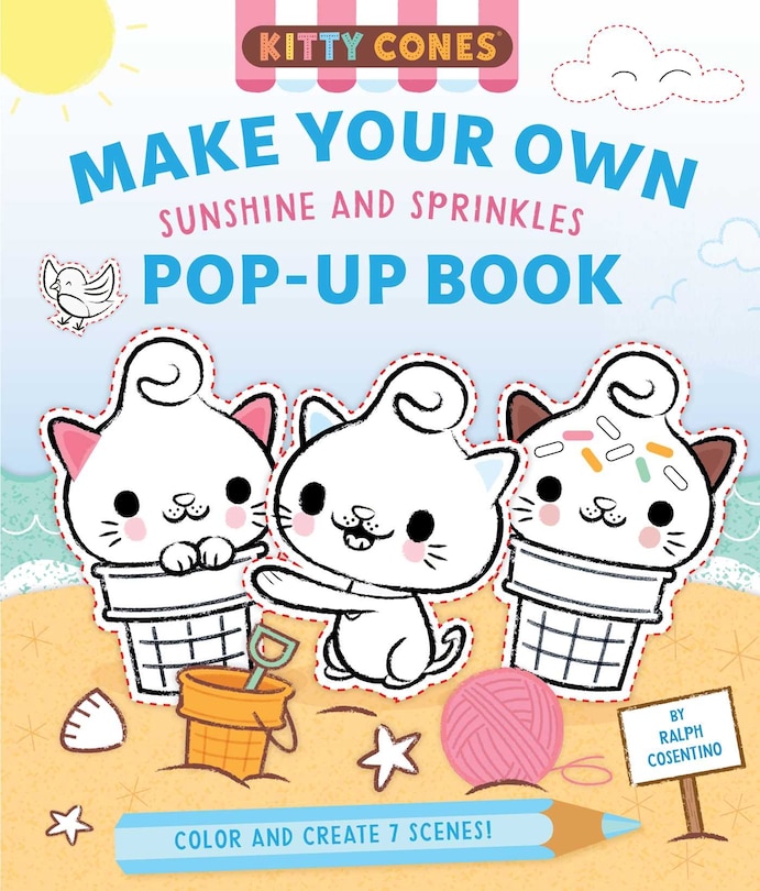 Front cover_Kitty Cones: Make Your Own Pop-Up Book: Sunshine and Sprinkles