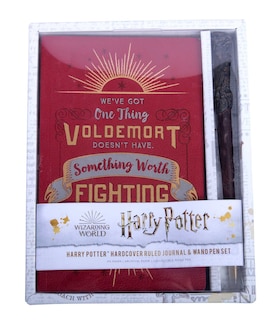 Couverture_Harry Potter: Harry Potter Hardcover Ruled Journal And Wand Pen Set