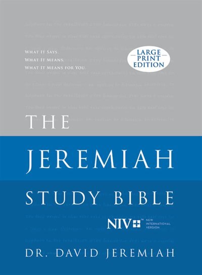 Front cover_The Jeremiah Study Bible, NIV (Large Print Edition, Hardcover)