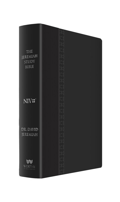 Front cover_The Jeremiah Study Bible, NIV (Large Print, Black W/ Burnished Edges) Leatherluxe W/Thumb index