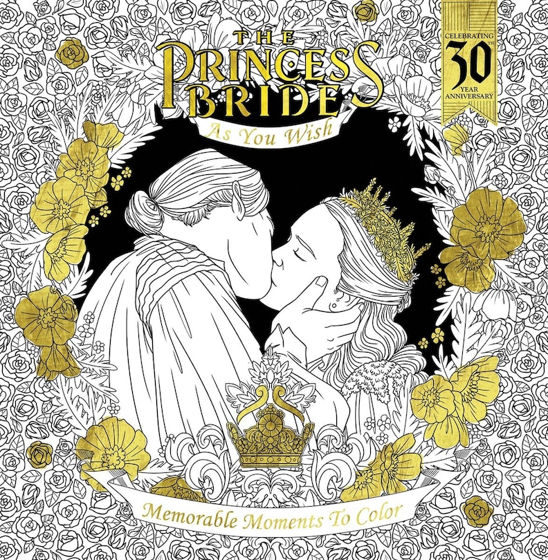 Front cover_The Princess Bride: As You Wish: Memorable Quotes To Color