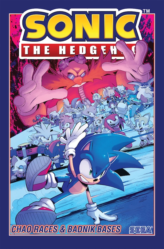 Front cover_Sonic the Hedgehog, Vol. 9: Chao Races & Badnik Bases