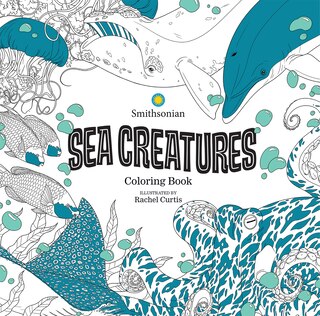 Front cover_Sea Creatures: A Smithsonian Coloring Book