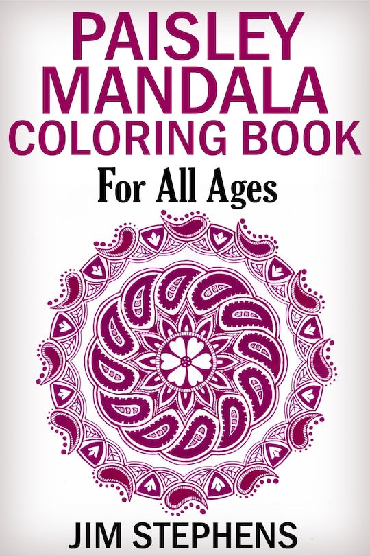 Front cover_Paisley Mandala Coloring Book