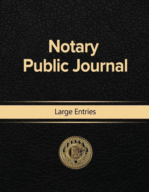 Front cover_Notary Public Journal Large Entries
