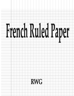 French Ruled Paper: 50 Pages 8.5 X 11