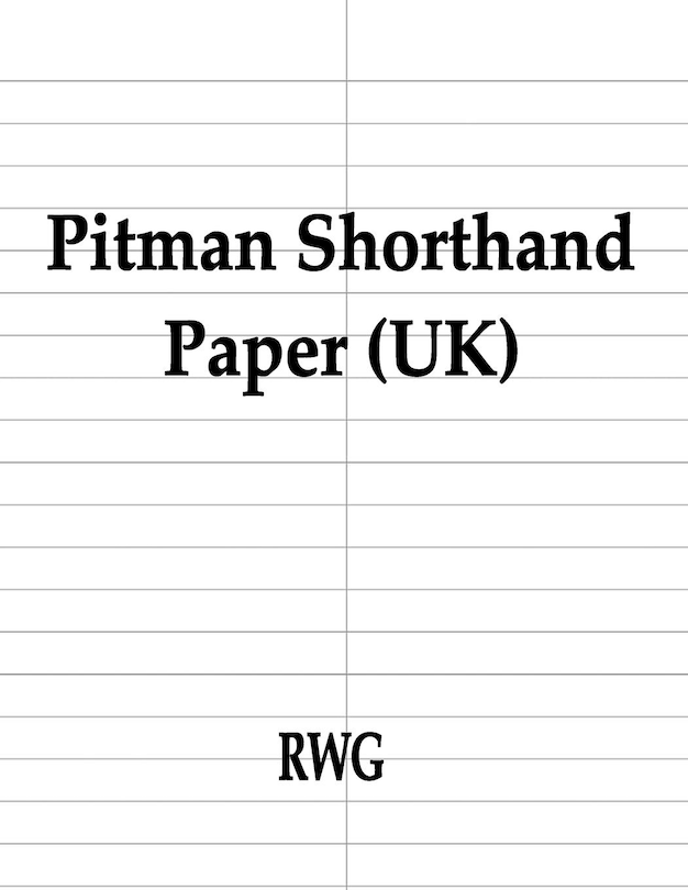 Couverture_Pitman Shorthand Paper (UK)