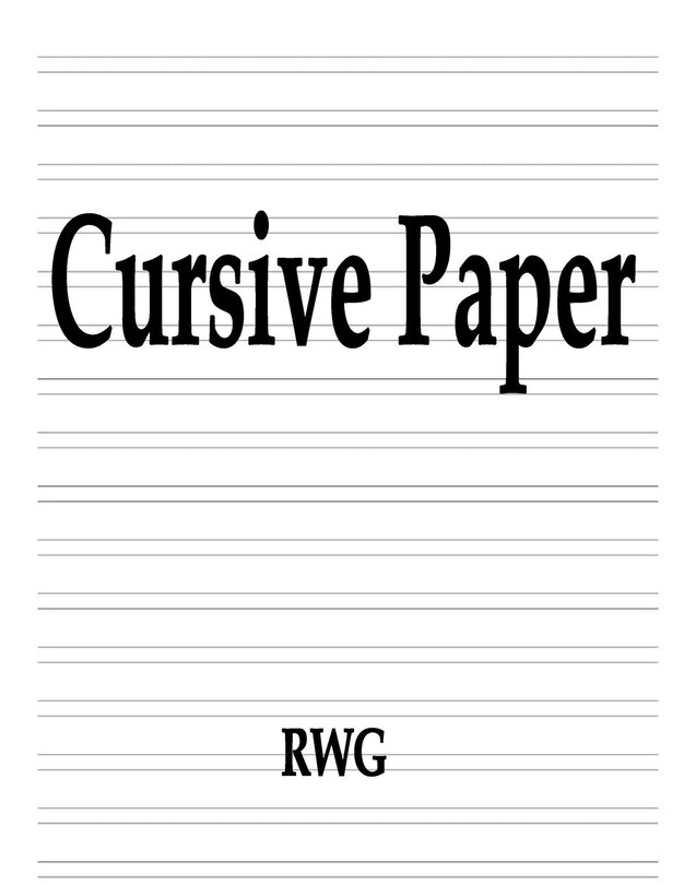 Front cover_Cursive Paper