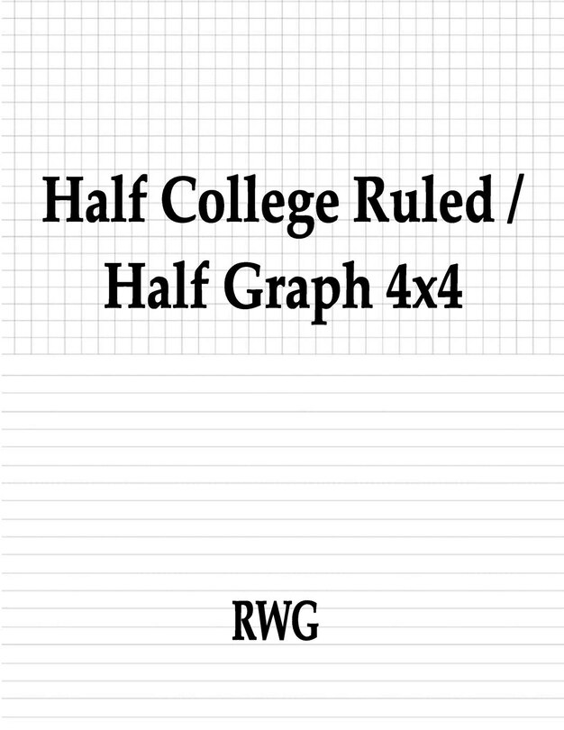 Couverture_Half College Ruled / Half Graph 4x4