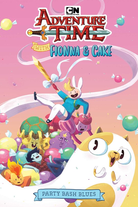 Front cover_Adventure Time with Fionna & Cake Original Graphic Novel: Party Bash Blues