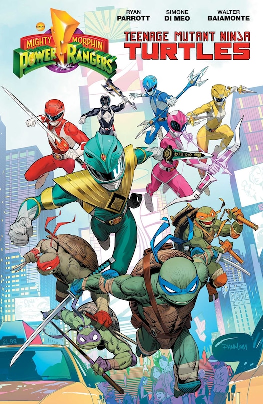 Front cover_Mighty Morphin Power Rangers/teenage Mutant Ninja Turtles