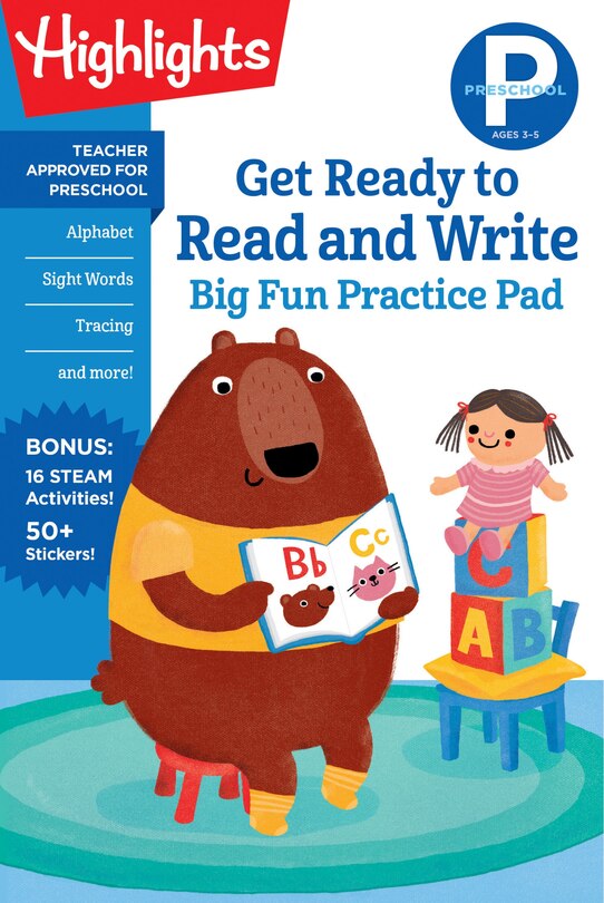 Front cover_Preschool Get Ready To Read And Write Big Fun Practice Pad